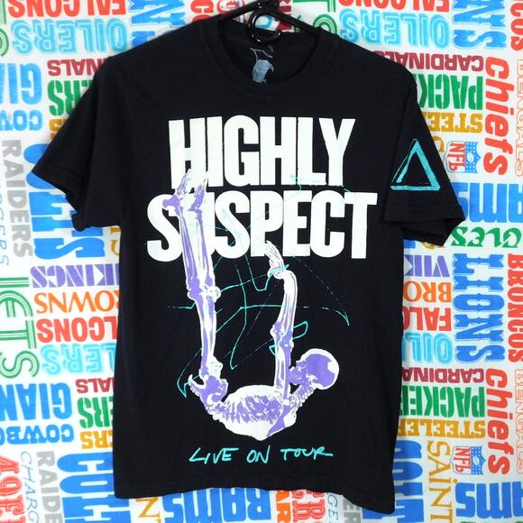 Highly Suspect As Above So Below Tour T Shirt Size S Double Sided Dates - Picture 1 of 7